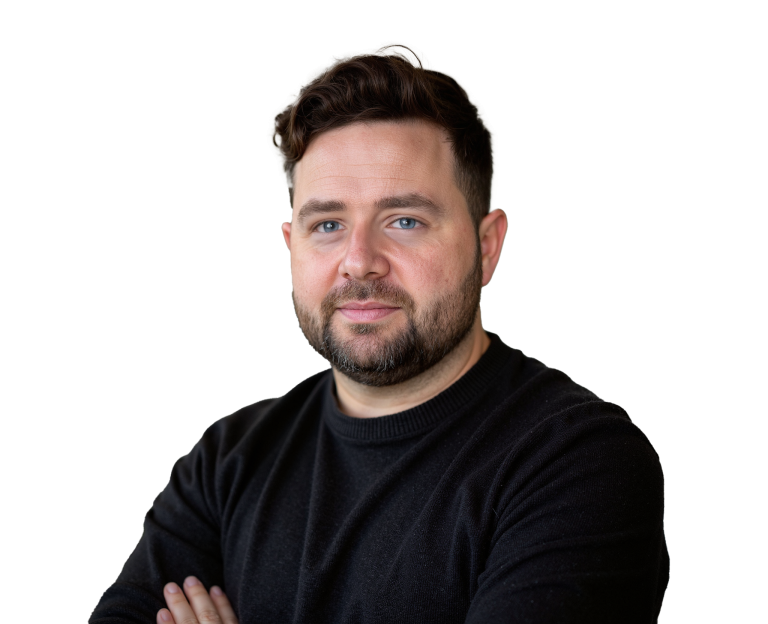 Brian Breslin - black sweater